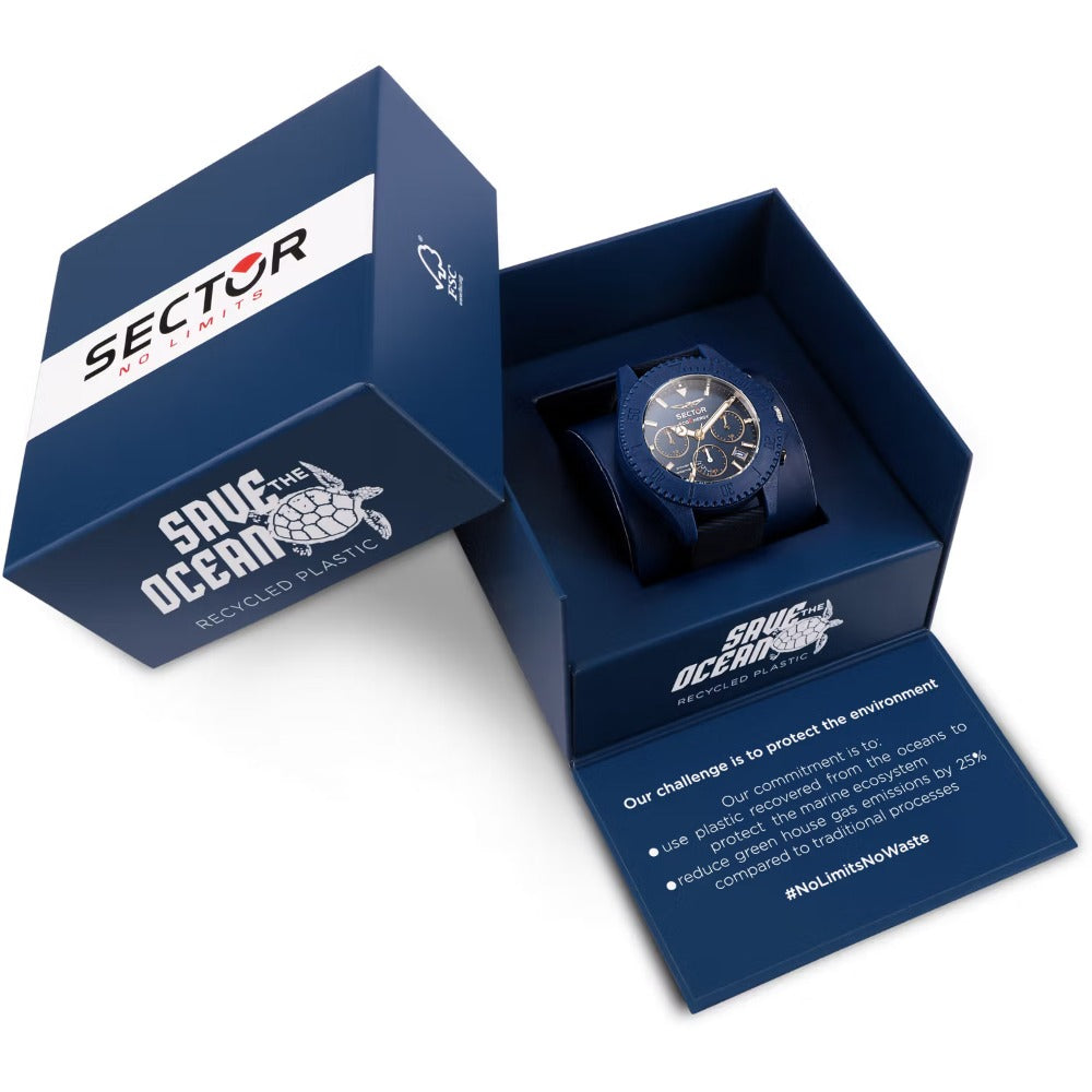Sector R3271739001 Save the Ocean Chronograph vyriškas laikrodis 44mm