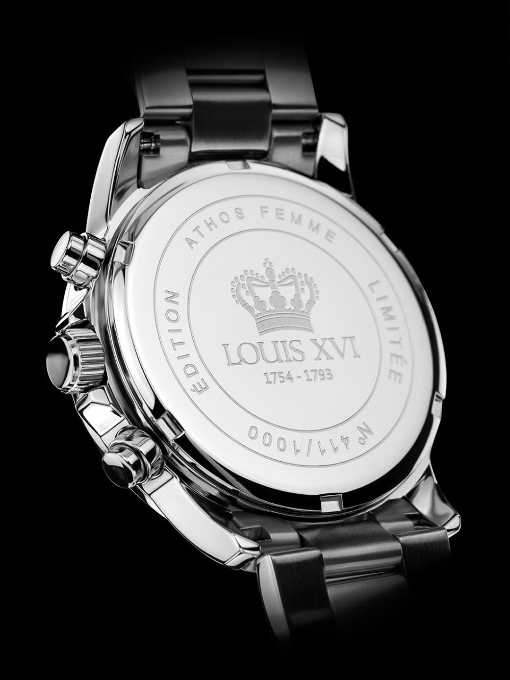 Louis XVI LXVI516 Athos moteriškas laikrodis Chronograph moteriškas laikrodis 38mm