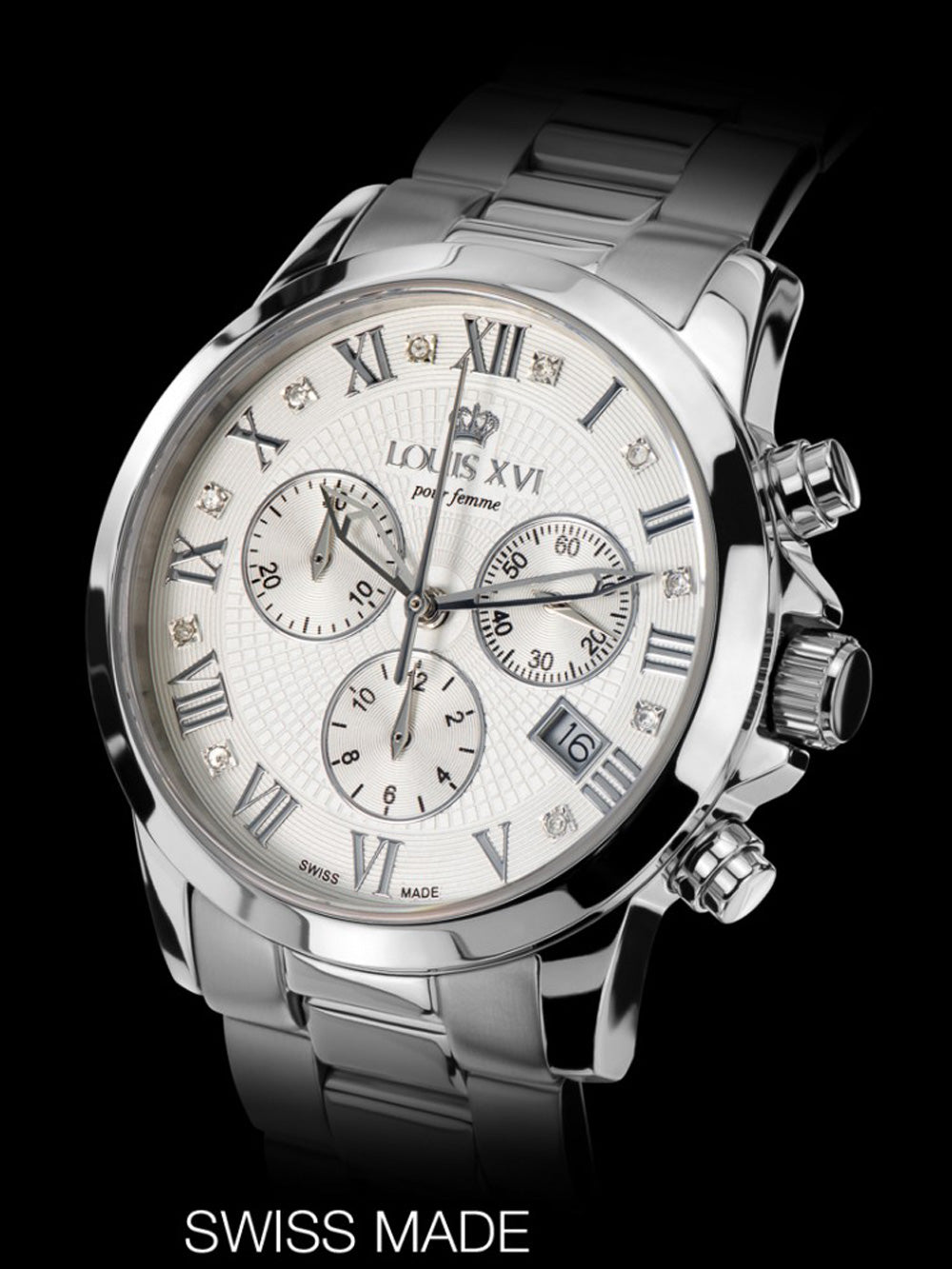 Louis XVI LXVI516 Athos moteriškas laikrodis Chronograph moteriškas laikrodis 38mm