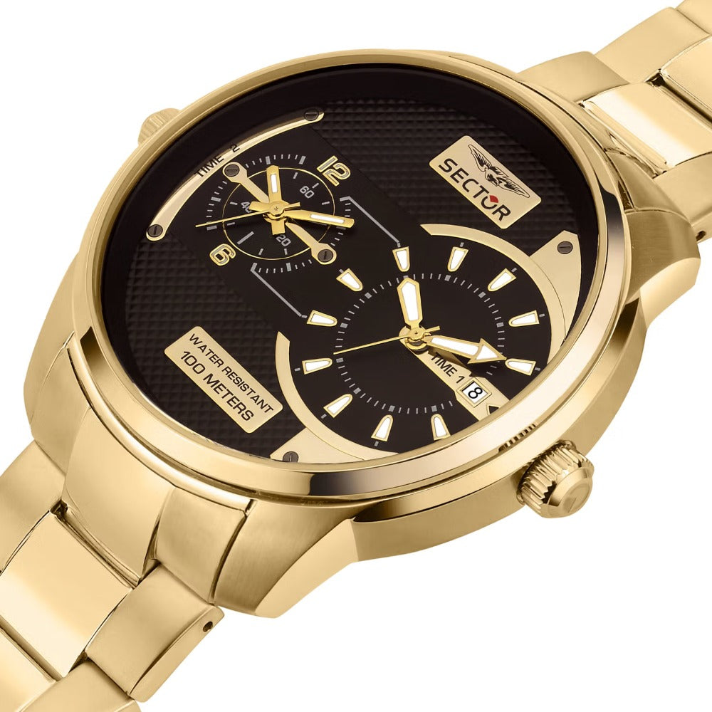 Sector R3253102026 Over-Size vyriškas laikrodis Dual-Time 48mm 10ATM