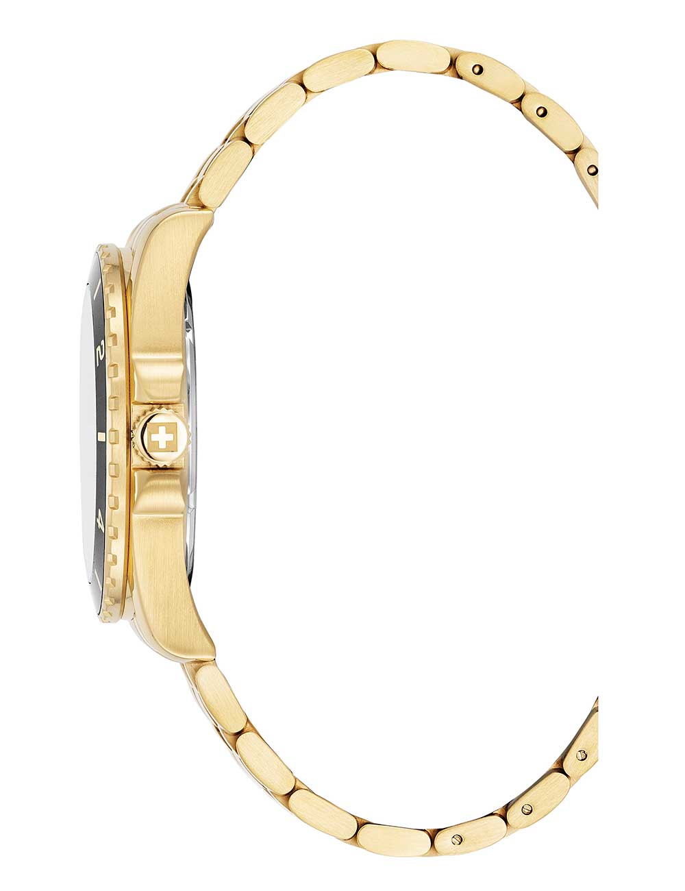 Swiss Alpine Military 7034.1118 vyriškas laikrodis Sierra gold green 42mm 10ATM