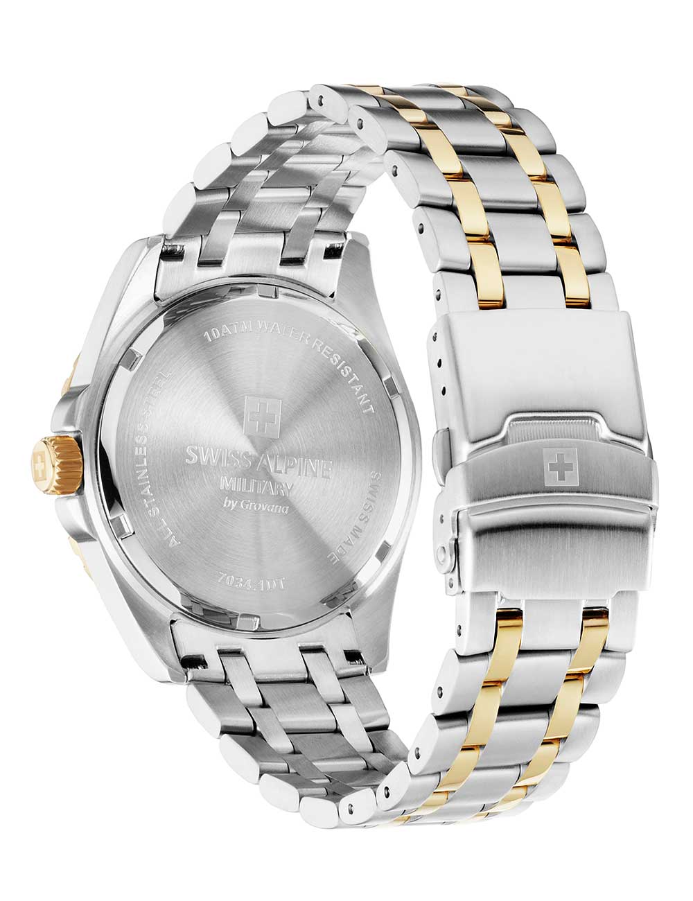 Swiss Alpine Military 7034.1144 vyriškas laikrodis Sierra two tone green 42mm 10ATM