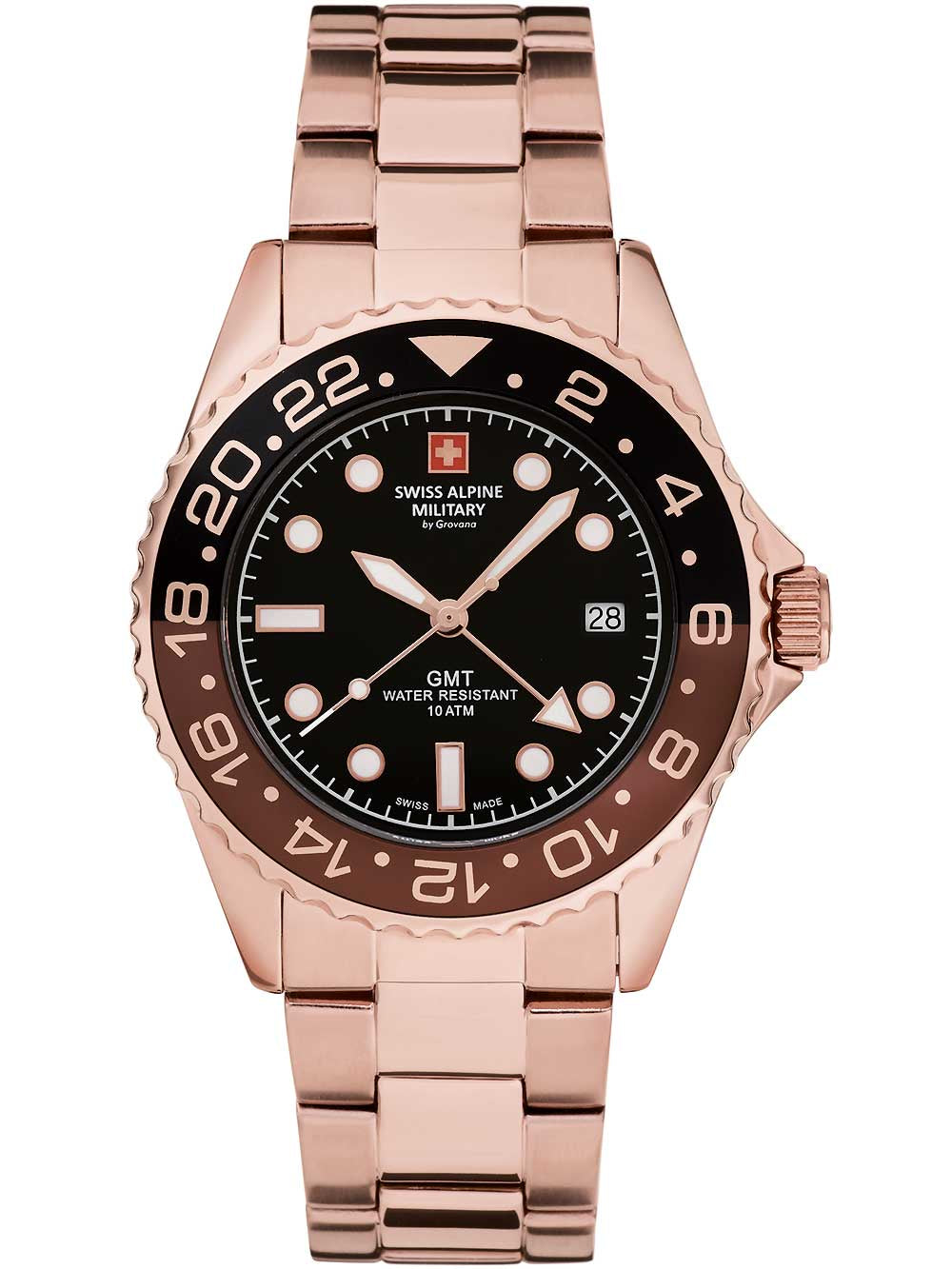Swiss Alpine Military 7052.1164 GMT diver 42mm 10ATM
