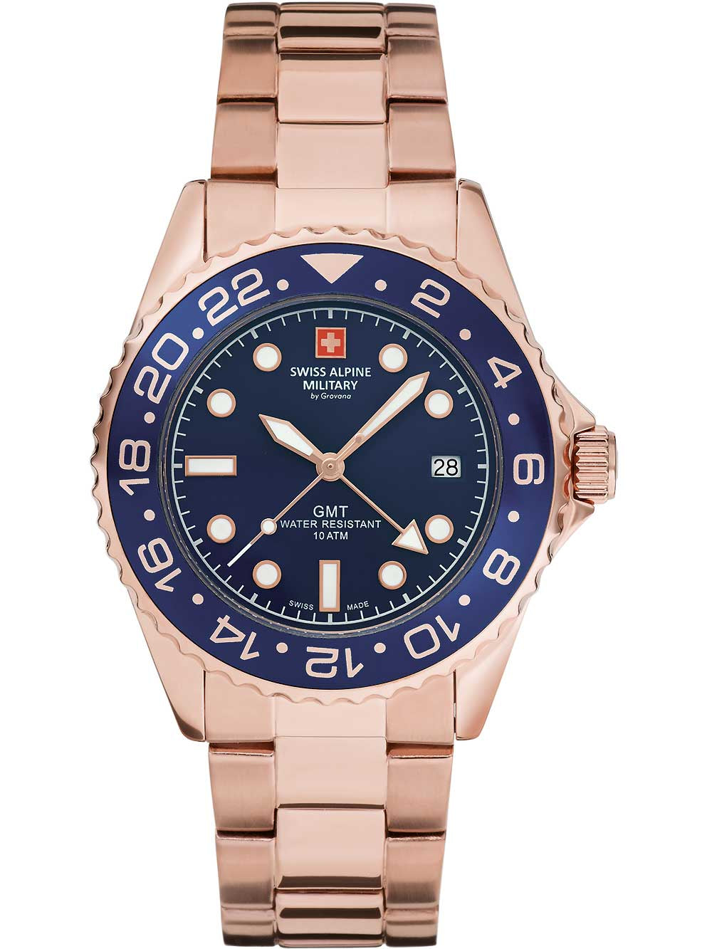 Swiss Alpine Military 7052.1165 GMT diver 42mm 10ATM