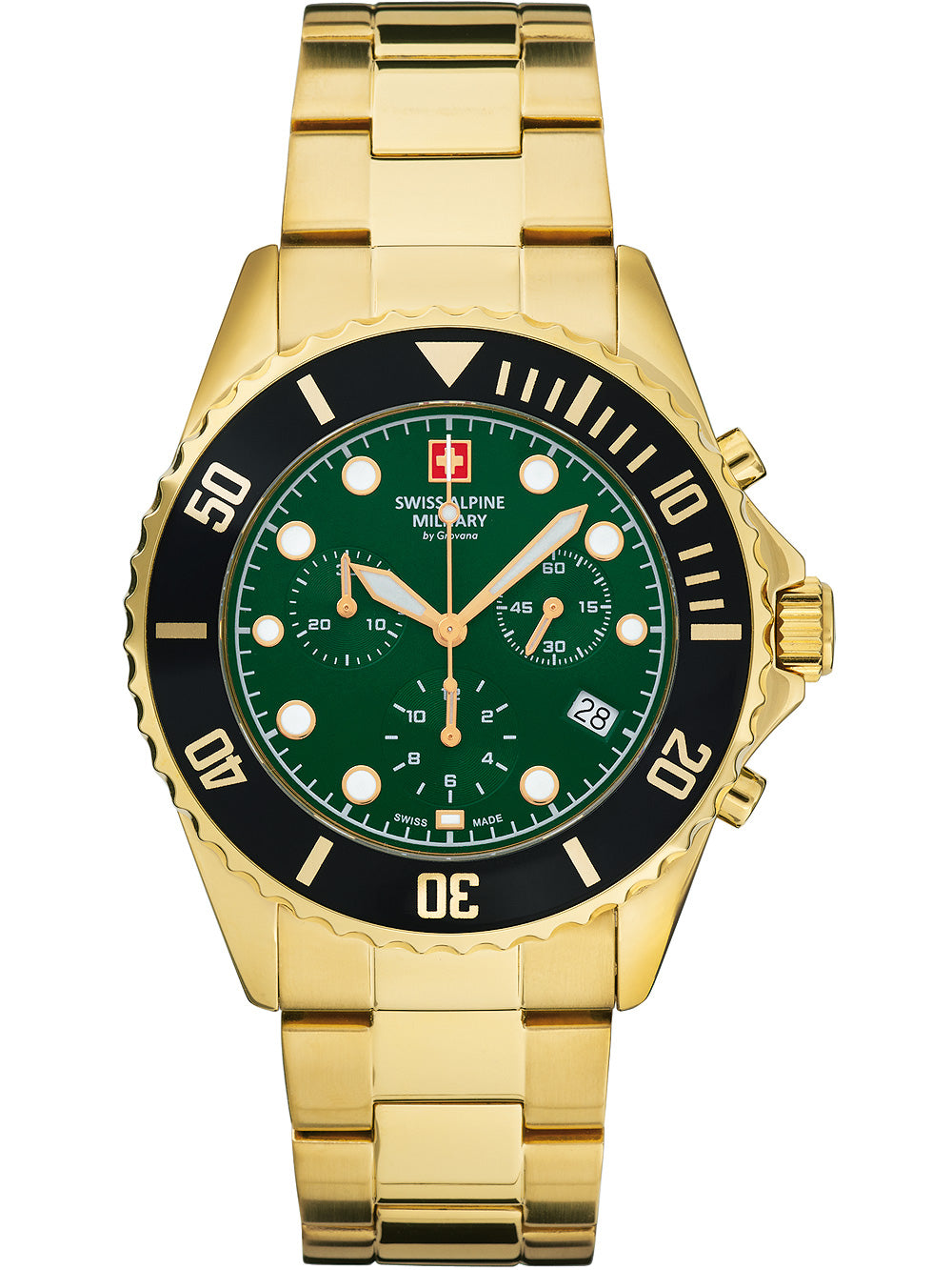 Swiss Alpine Military 7053.9114 Chronograph vyriškas laikrodis 42mm 10ATM