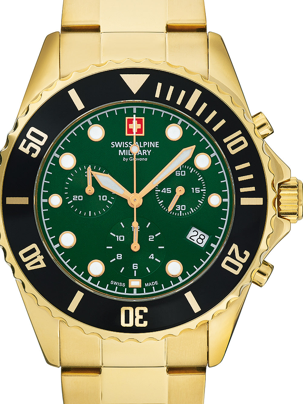 Swiss Alpine Military 7053.9114 Chronograph vyriškas laikrodis 42mm 10ATM