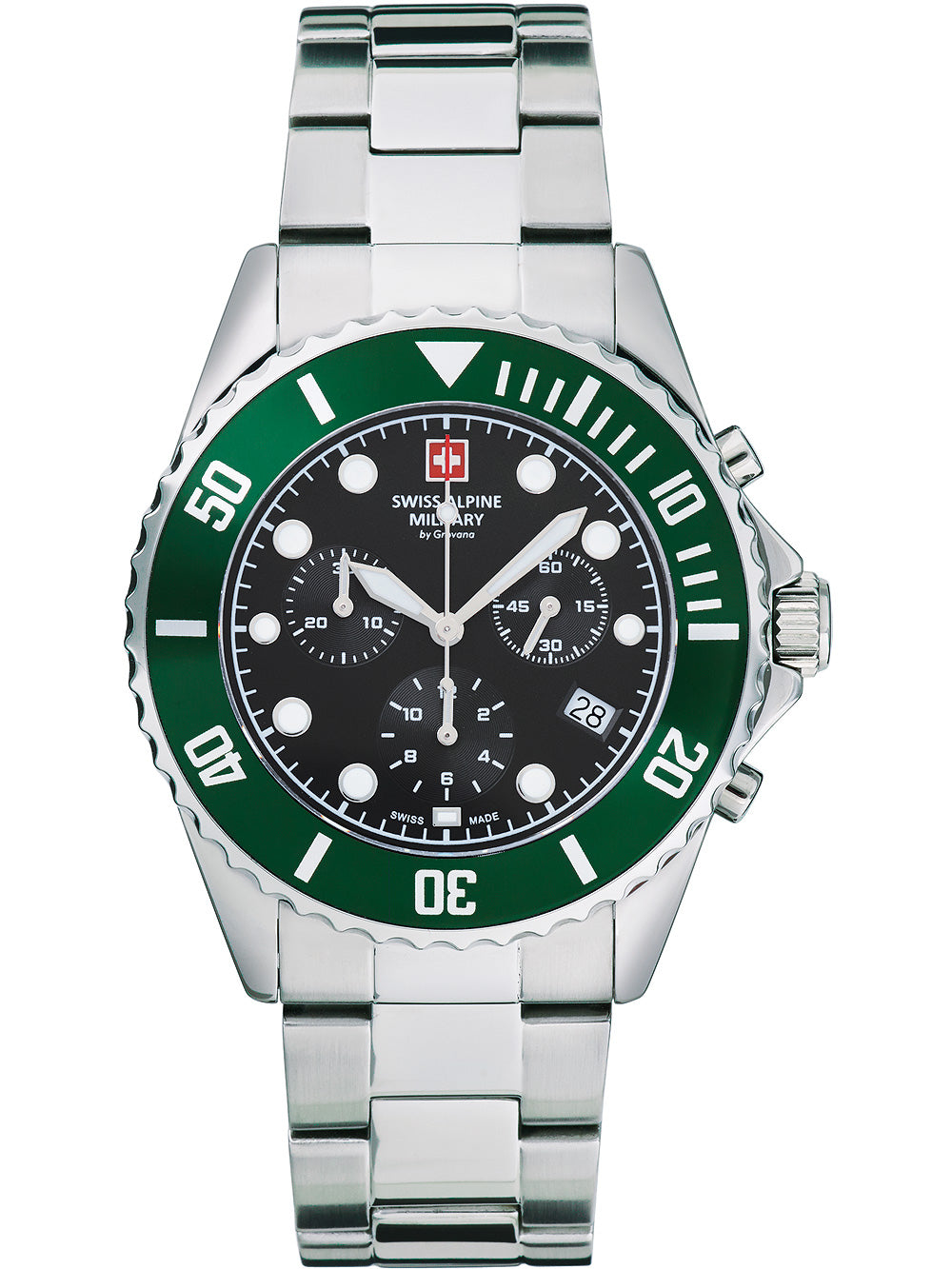 Swiss Alpine Military 7053.9133 chronograph vyriškas laikrodis 42mm 10ATM