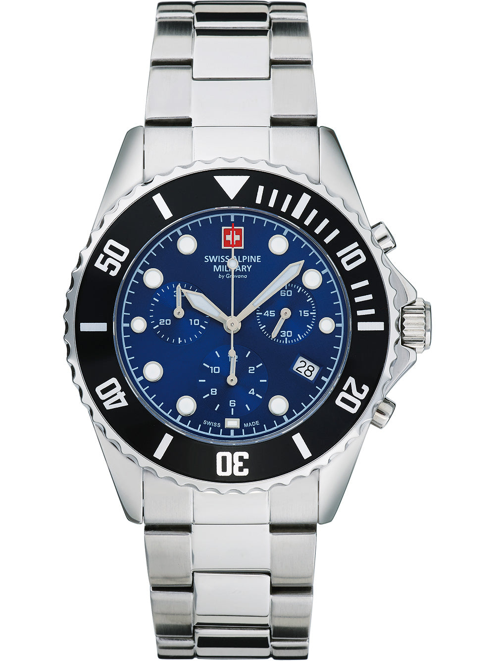 Swiss Alpine Military 7053.9138 Chronograph vyriškas laikrodis 42mm 10ATM