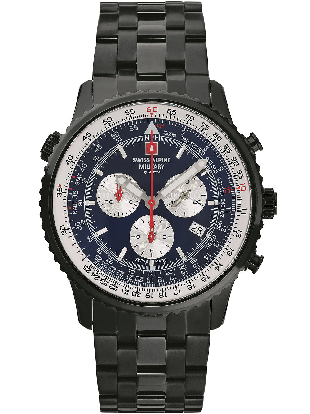 Swiss Alpine Military 7078.9175 Chronograph vyriškas laikrodis 45mm 10ATM
