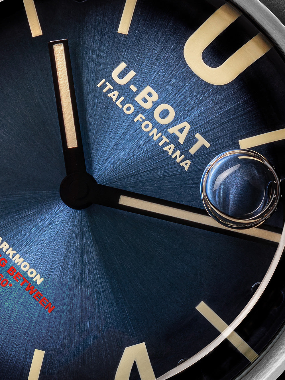 U-Boat 8704/D Darkmoon Blue SS Soleil vyriškas laikrodis 44mm 5ATM