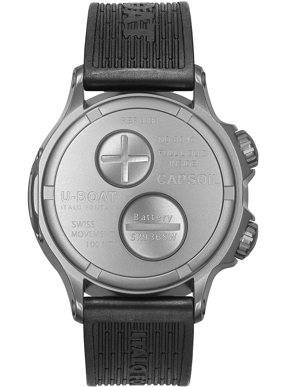 U-Boat 8838/A Capsoil Doppiotempo SS GMT 45mm 10ATM