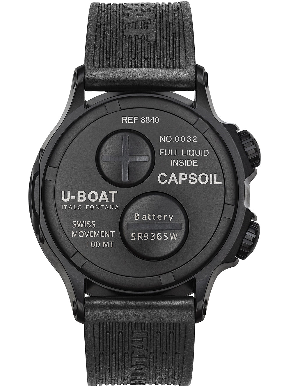 U-Boat 8840/B Capsoil Doppiotempo DLC GMT 45mm 10ATM