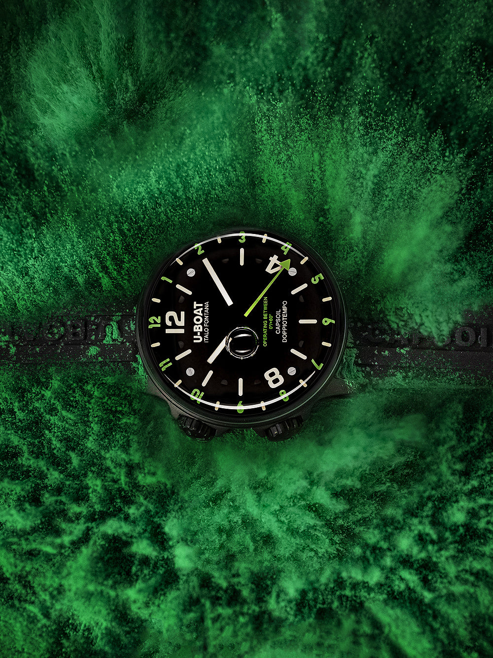 U-Boat 8840/B Capsoil Doppiotempo DLC GMT 45mm 10ATM
