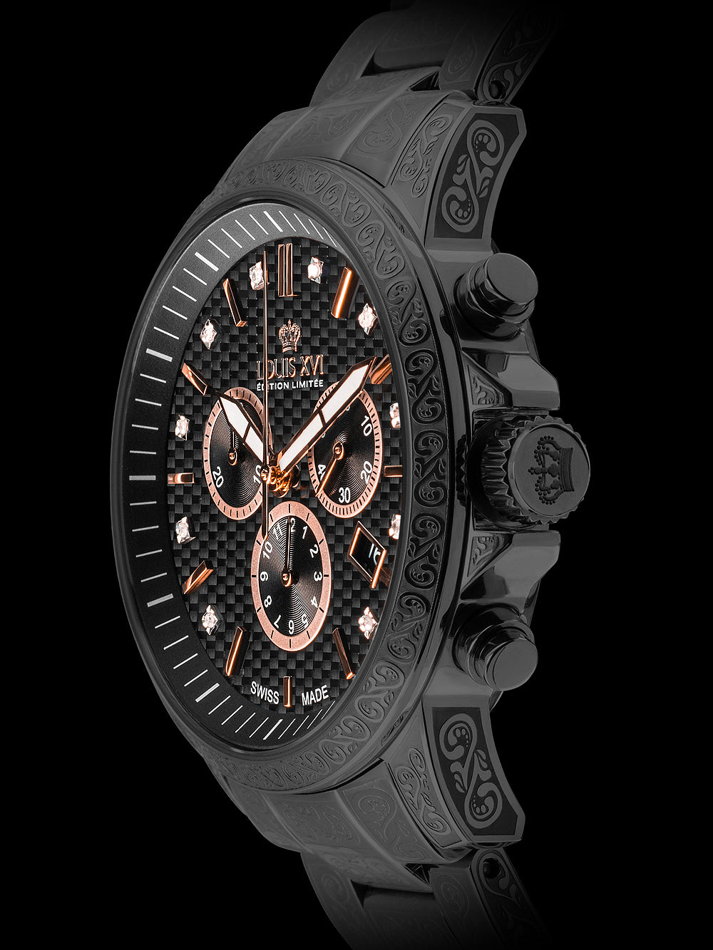 Louis XVI LXVI894 Palais Royale Chronograph vyriškas laikrodis 43mm 5ATM