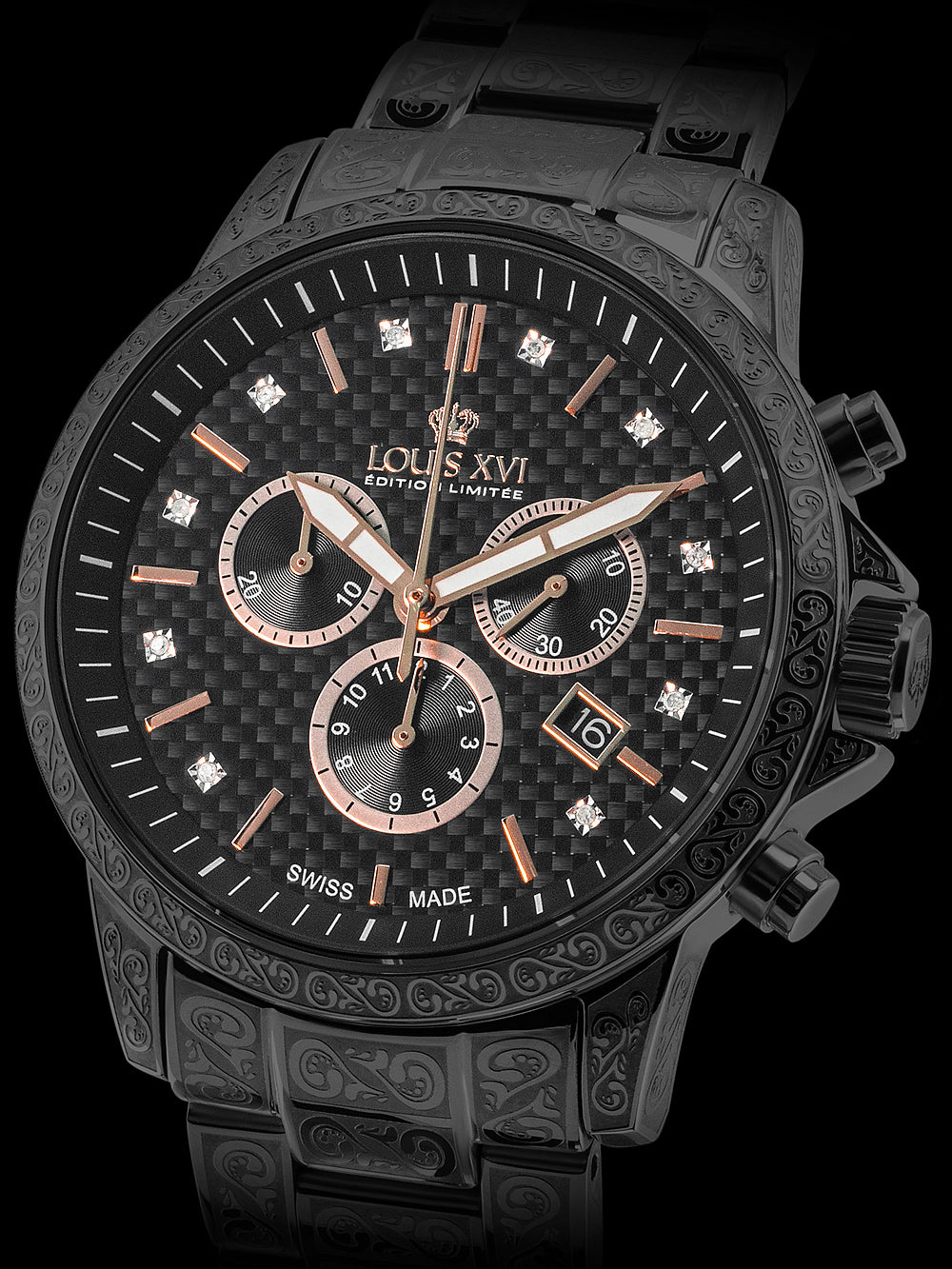 Louis XVI LXVI894 Palais Royale Chronograph vyriškas laikrodis 43mm 5ATM
