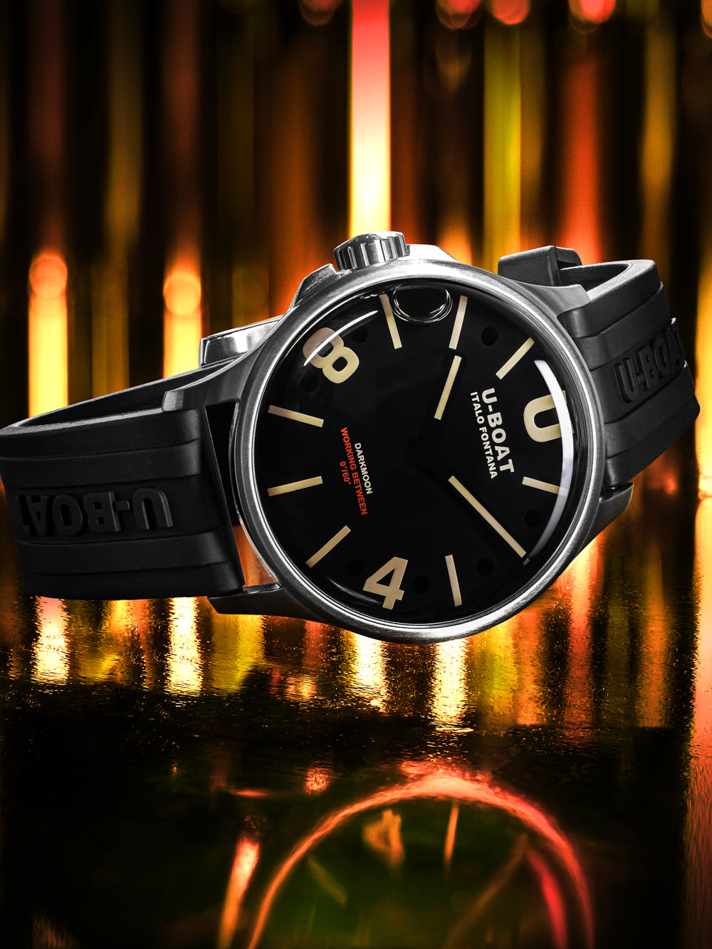 U-Boat 9018/A Darkmoon 40mm SS 5ATM