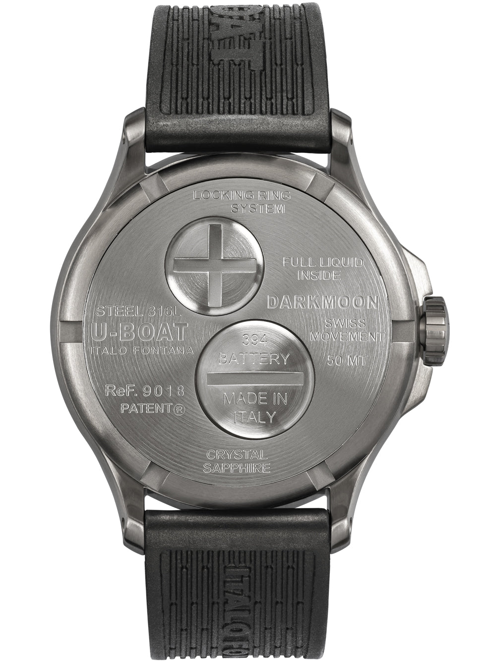 U-Boat 9018/A Darkmoon 40mm SS 5ATM