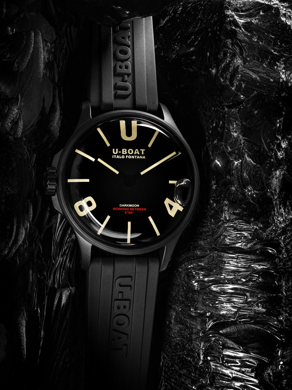 U-Boat 9019/A Darkmoon 40mm IPB 5ATM