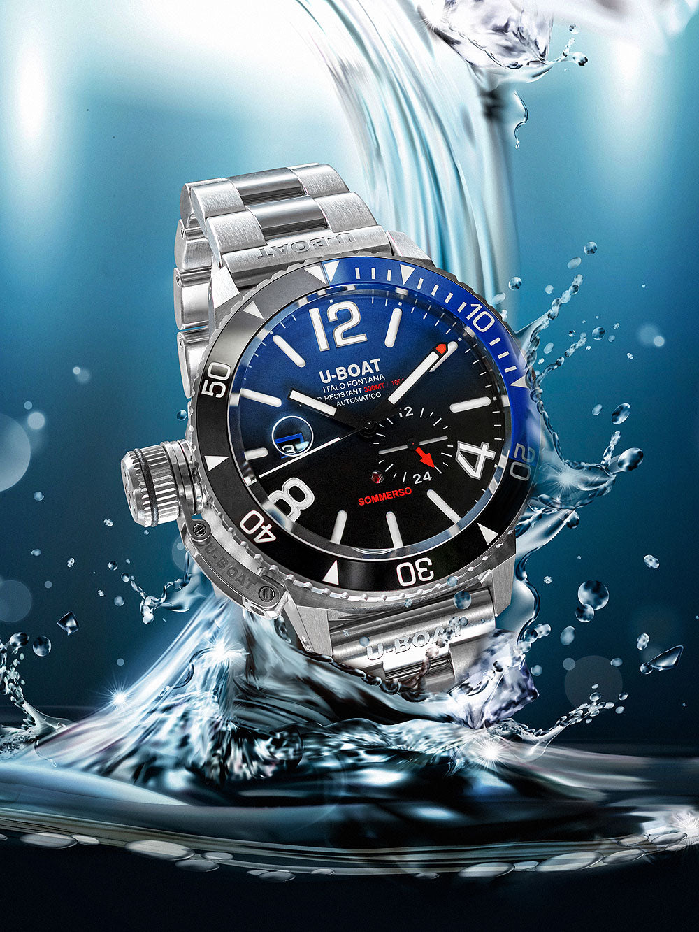 U-Boat 9519/MT Sommerso Automatic vyriškas laikrodis 46mm 30ATM