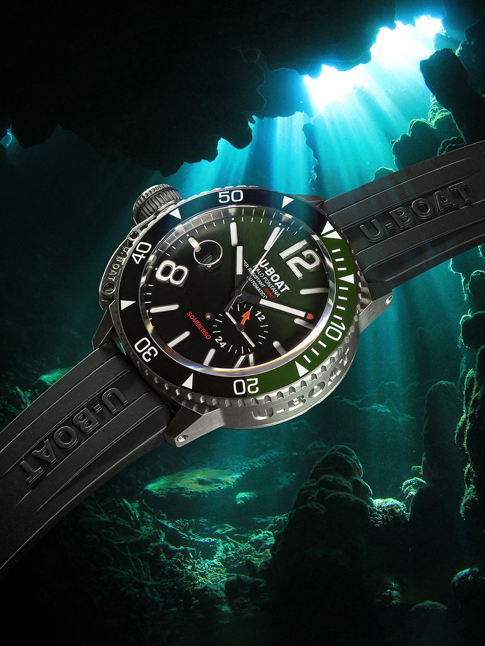U-Boat 9520 Sommerso Automatic vyriškas laikrodis 46mm 30ATM