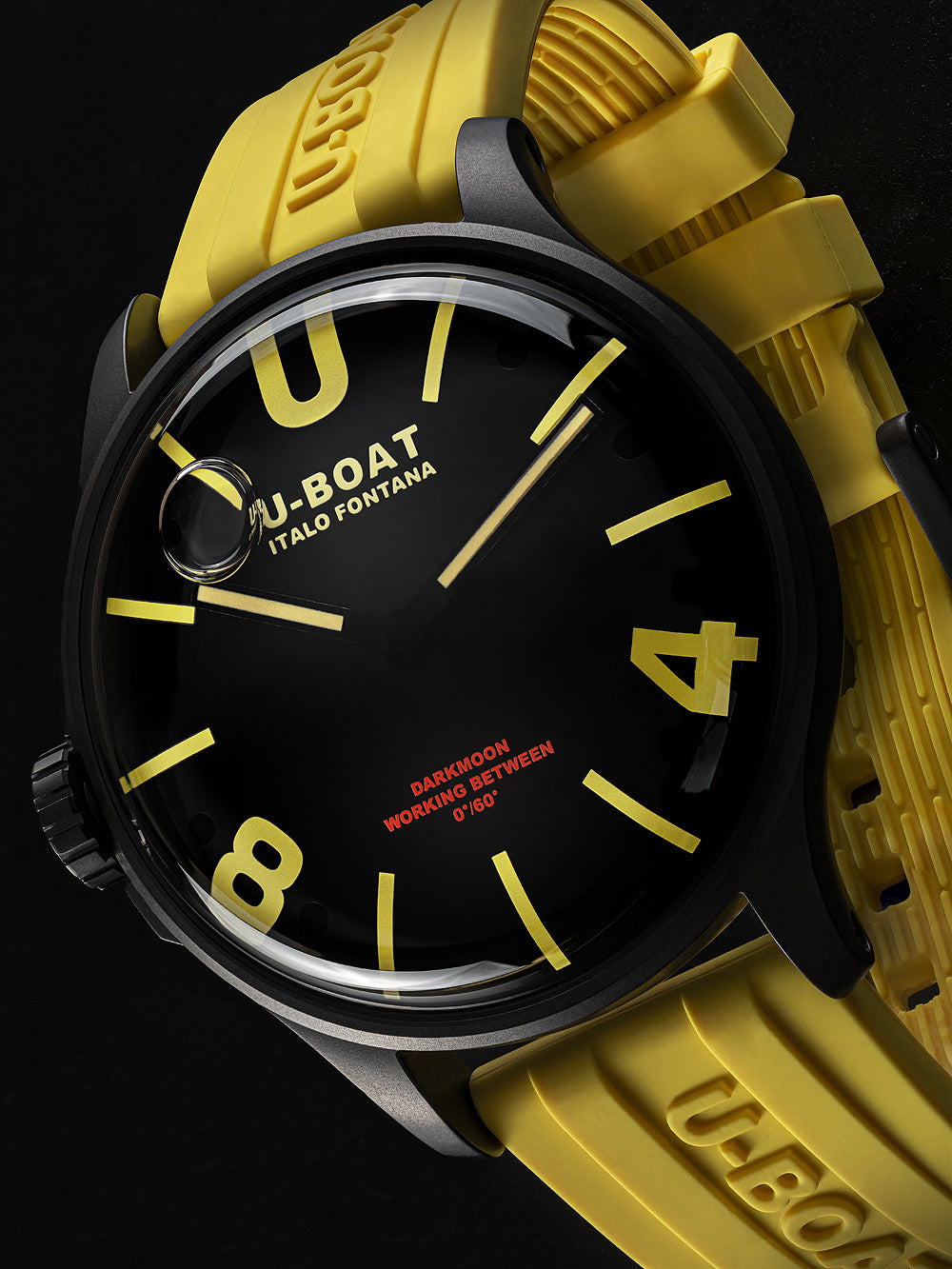 U-Boat 9522/A Darkmoon Yellow IPB vyriškas laikrodis 44mm 5ATM