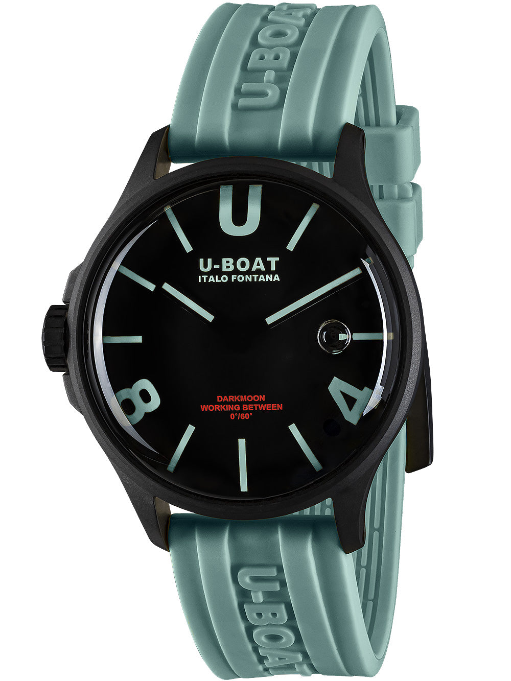 U-Boat 9526/A Darkmoon Aqua IPB vyriškas laikrodis 44mm 5ATM