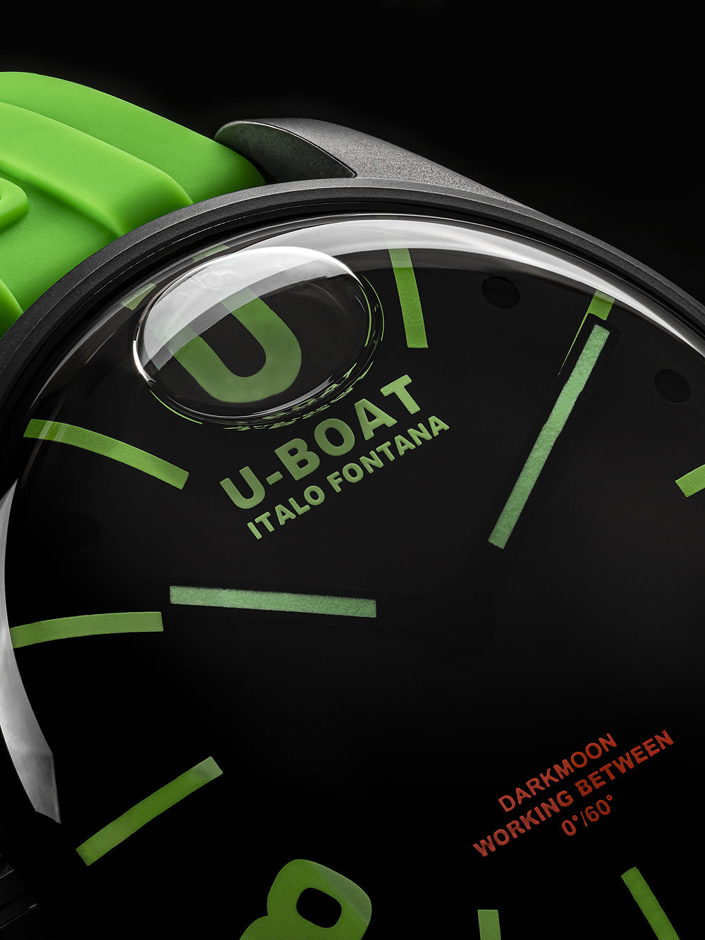 U-Boat 9534/A Darkmoon Green IPB vyriškas laikrodis 44mm 5ATM