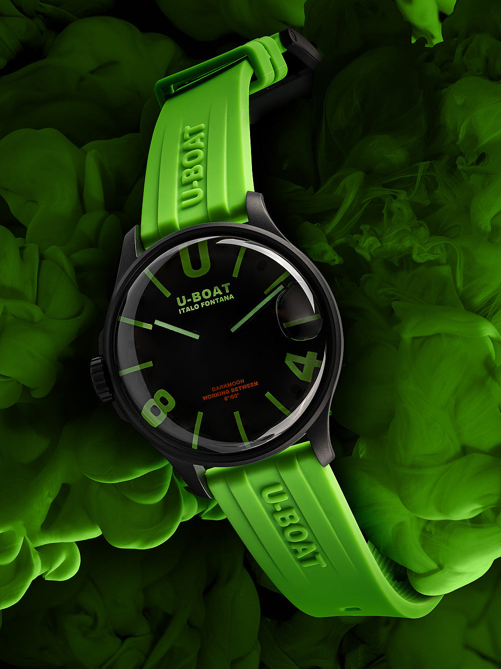 U-Boat 9534/A Darkmoon Green IPB vyriškas laikrodis 44mm 5ATM