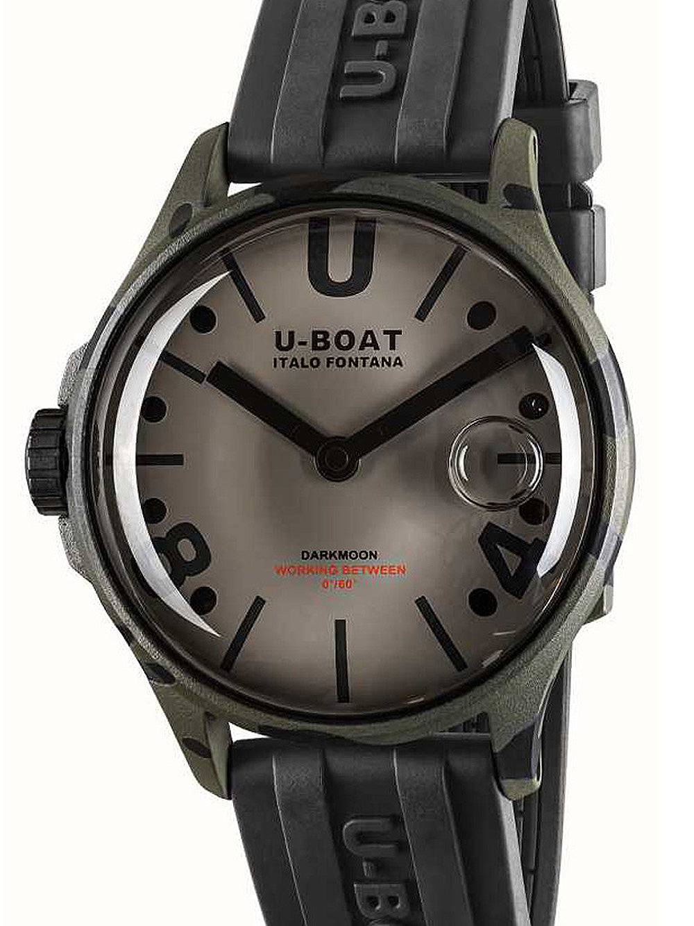 U-Boat 9551 Darkmoon Grey Camouflage vyriškas laikrodis 40mm 5ATM