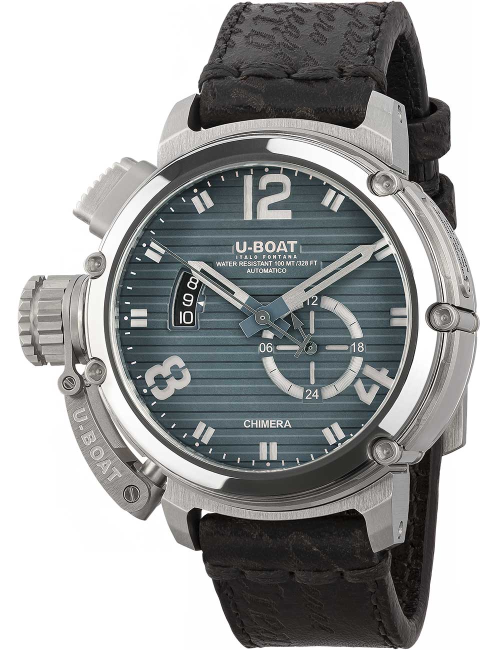 U-Boat 9602 vyriškas laikrodis Chimera 46mm SS blue Automatic 10ATM