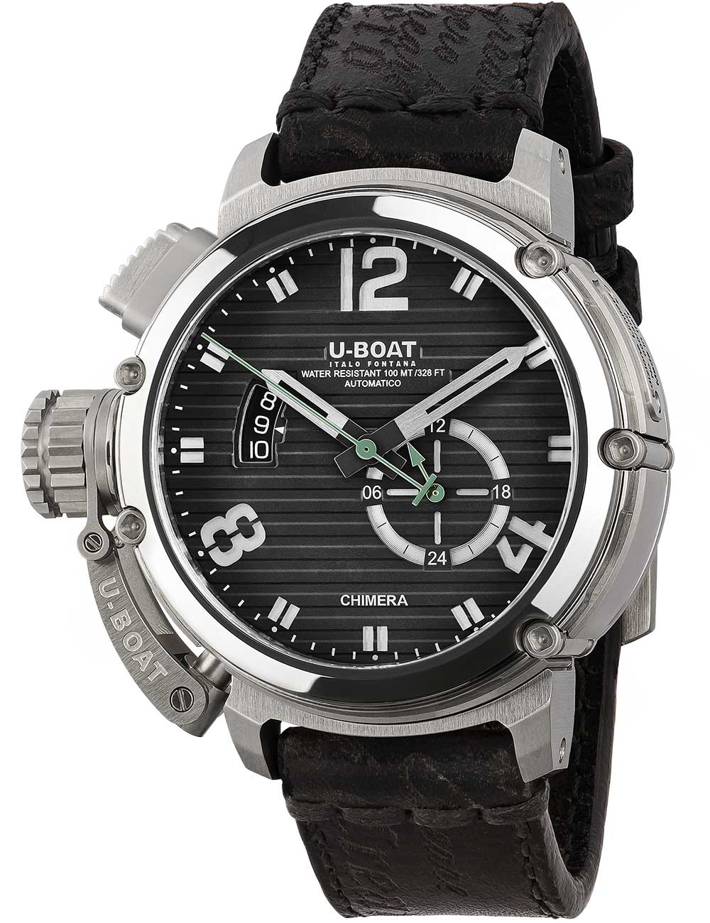 U-Boat 9605 vyriškas laikrodis Chimera 46mm SS black Automatic 10ATM