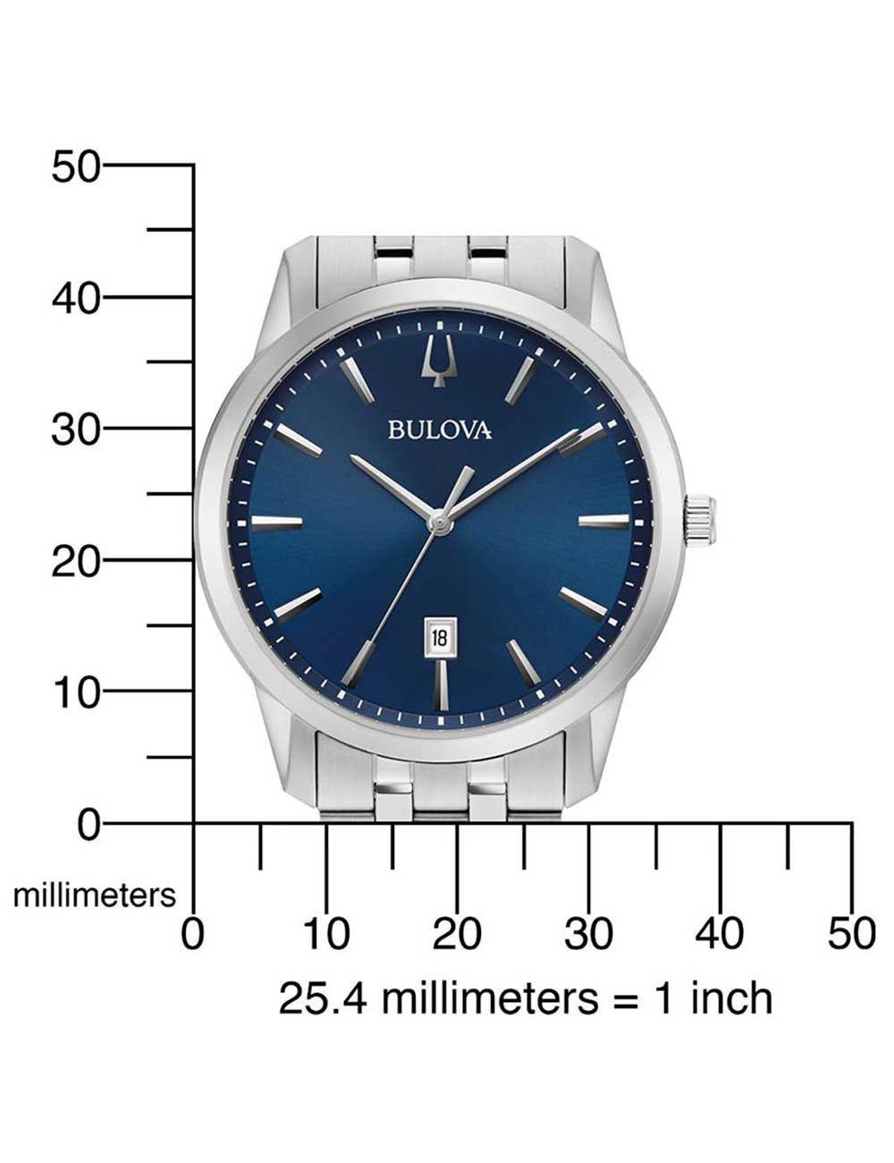 Bulova 96B338 vyriškas laikrodis Sutton 40mm 3ATM