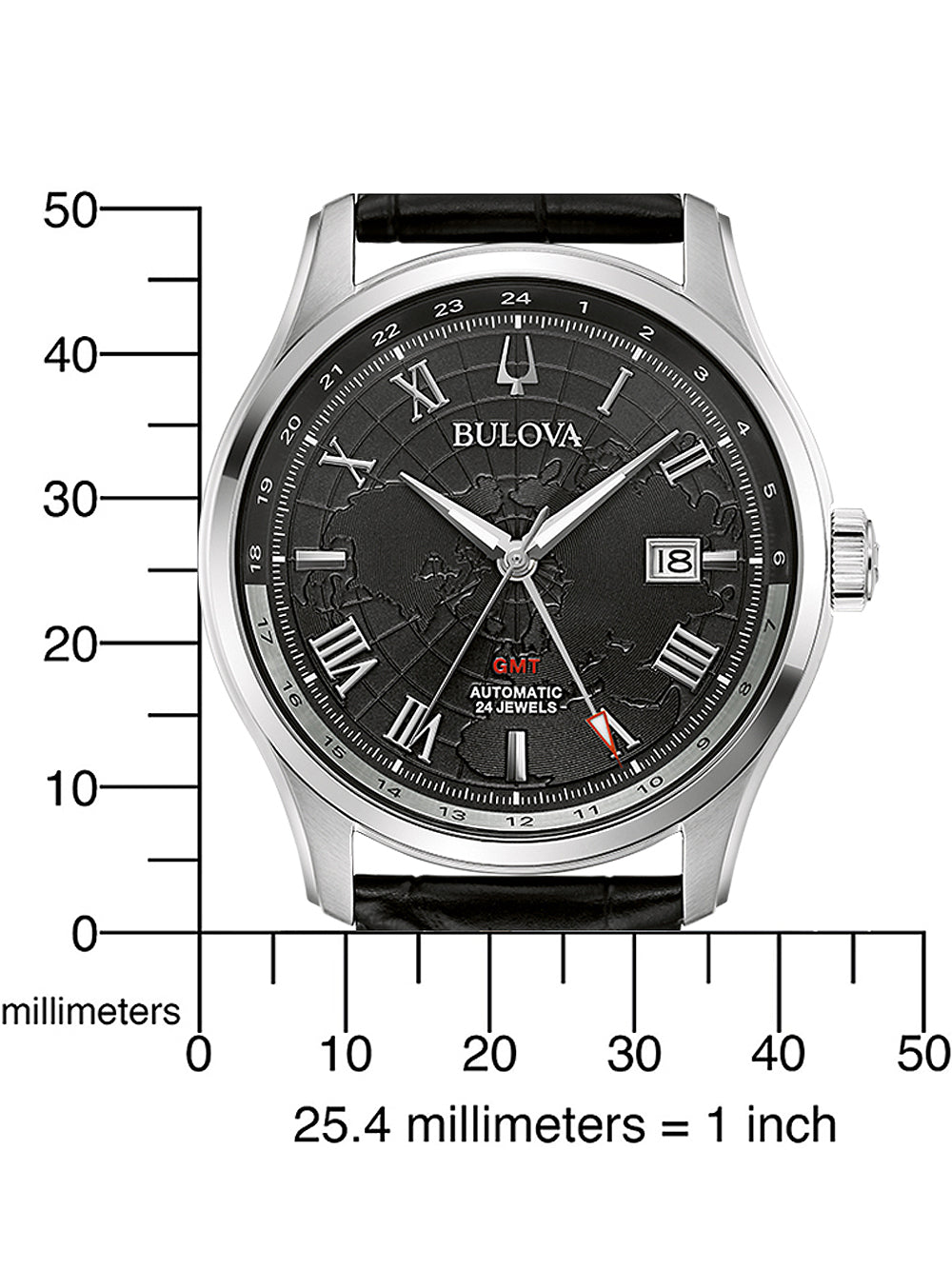 Bulova 96B387 Wilton GMT automatic 43mm 3ATM