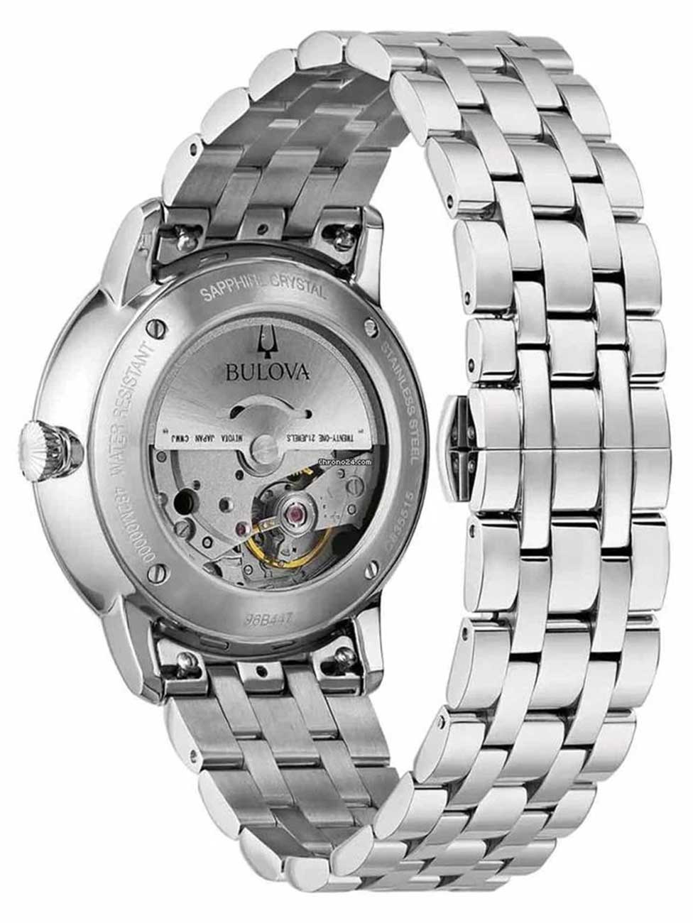 Bulova 96B447 vyriškas laikrodis Hudson Automatic 39mm 3ATM