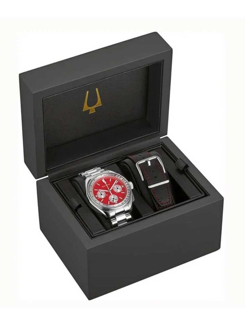 Bulova 96K115 vyriškas laikrodis Lunar Pilot Chronograph Special Set 43mm 5ATM