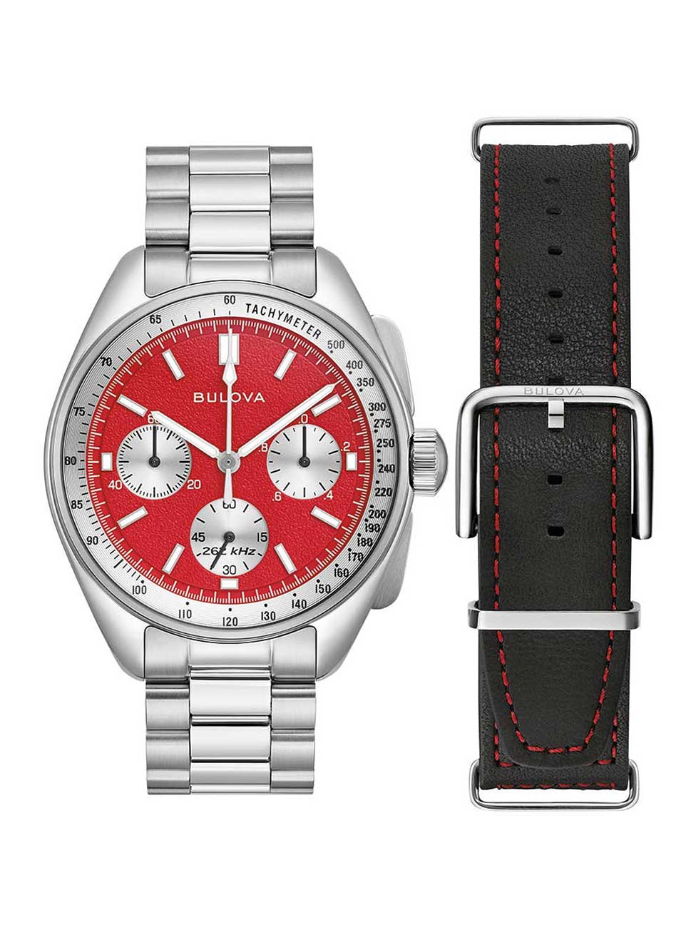 Bulova 96K115 vyriškas laikrodis Lunar Pilot Chronograph Special Set 43mm 5ATM