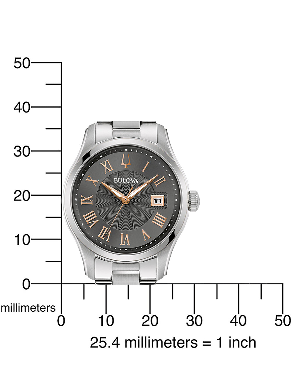 Bulova 96M164 Surveyor moteriškas laikrodis 29mm 3ATM