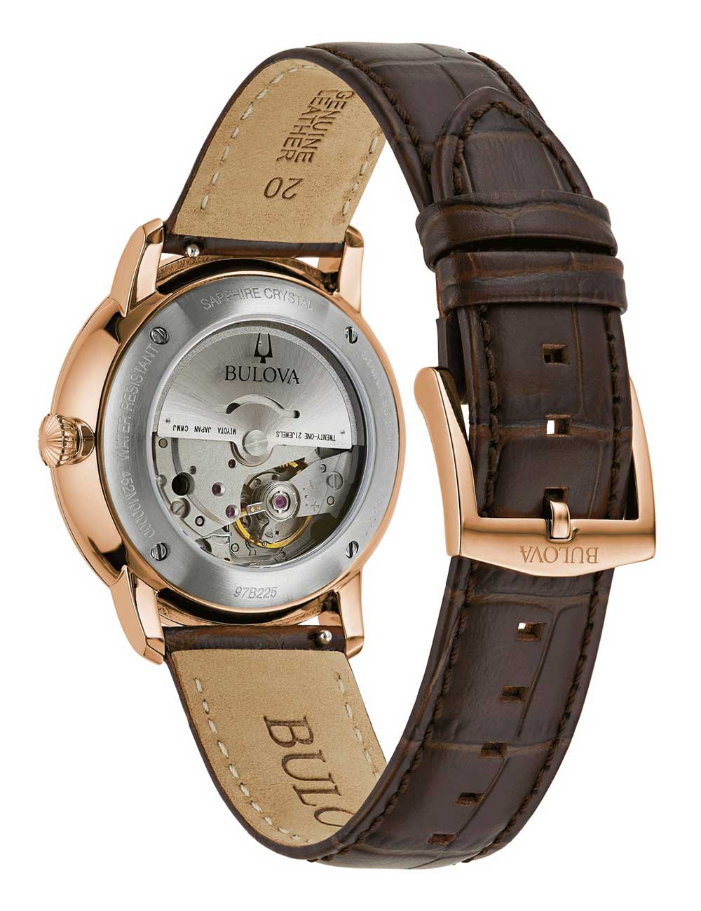 Bulova 97B225 vyriškas laikrodis Hudson Automatic 39mm 3ATM