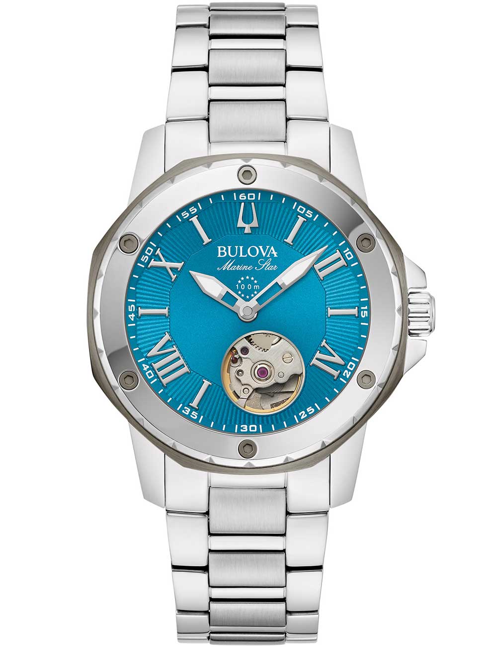 Bulova 98L317 moteriškas laikrodis Marine Star Automatic 35mm 10ATM