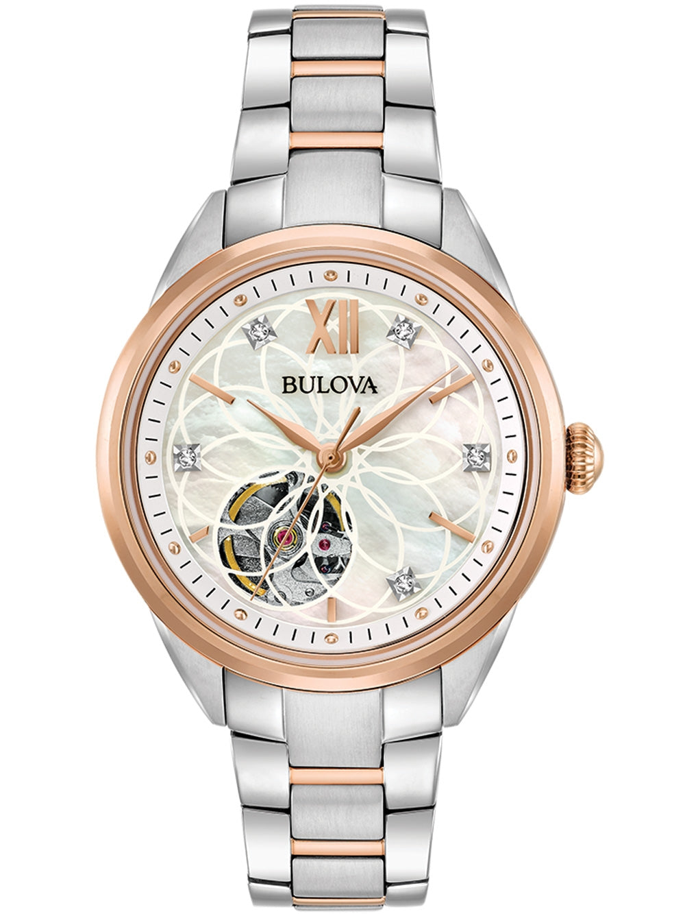 Bulova 98P170 Classic Automatic moteriškas laikrodis 34mm 3ATM