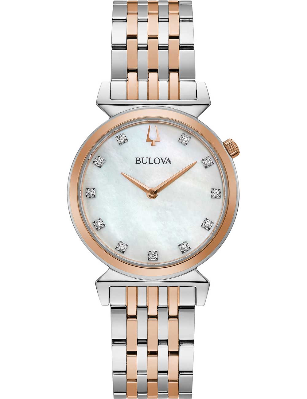 Bulova 98P192 moteriškas laikrodis Regatta 11 Diamonds 30mm 3ATM