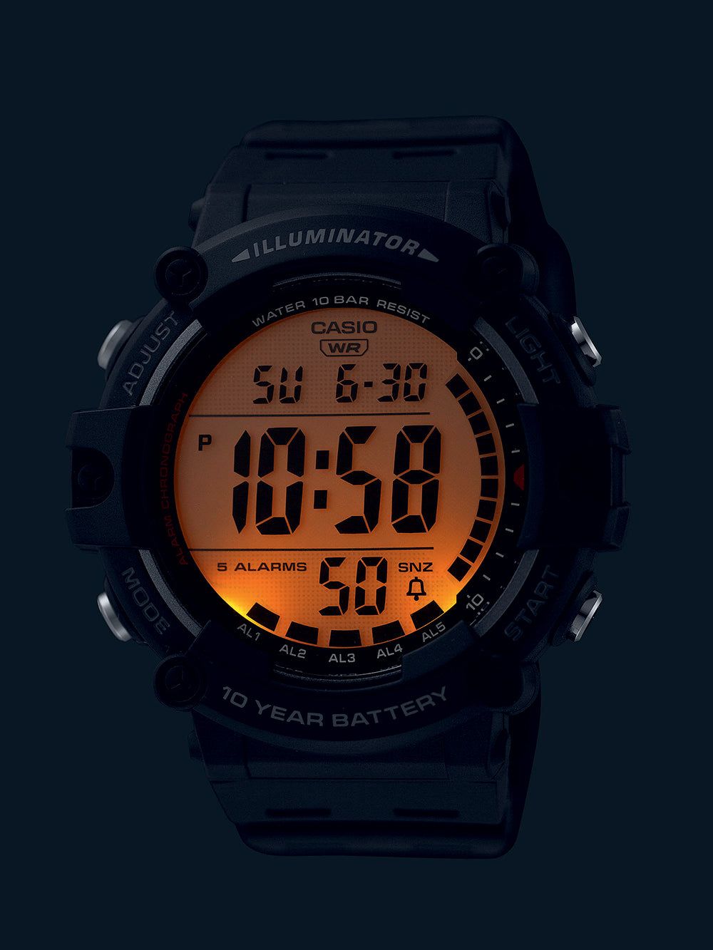 Casio AE-1500WH-1AVEF Collection vyriškas laikrodis 47mm 10ATM