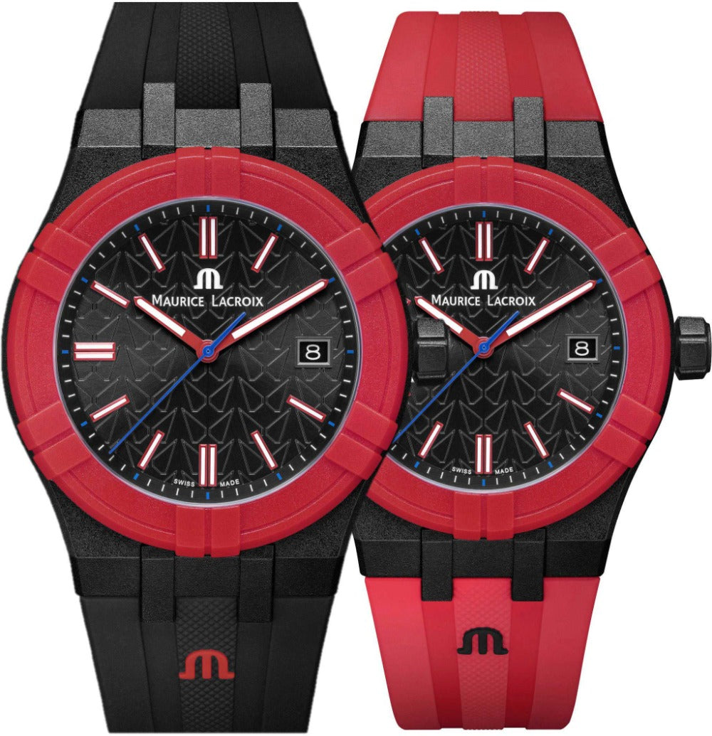 Maurice Lacroix AI2008-04000-400-J Aikon #tide Unisex laikrodis Quartz 40mm 10ATM