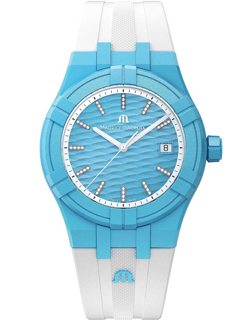 Maurice Lacroix AI2008-AAAA1-3A0-0 Aikon #tide moteriškas laikrodis Quartz 40mm 10ATM