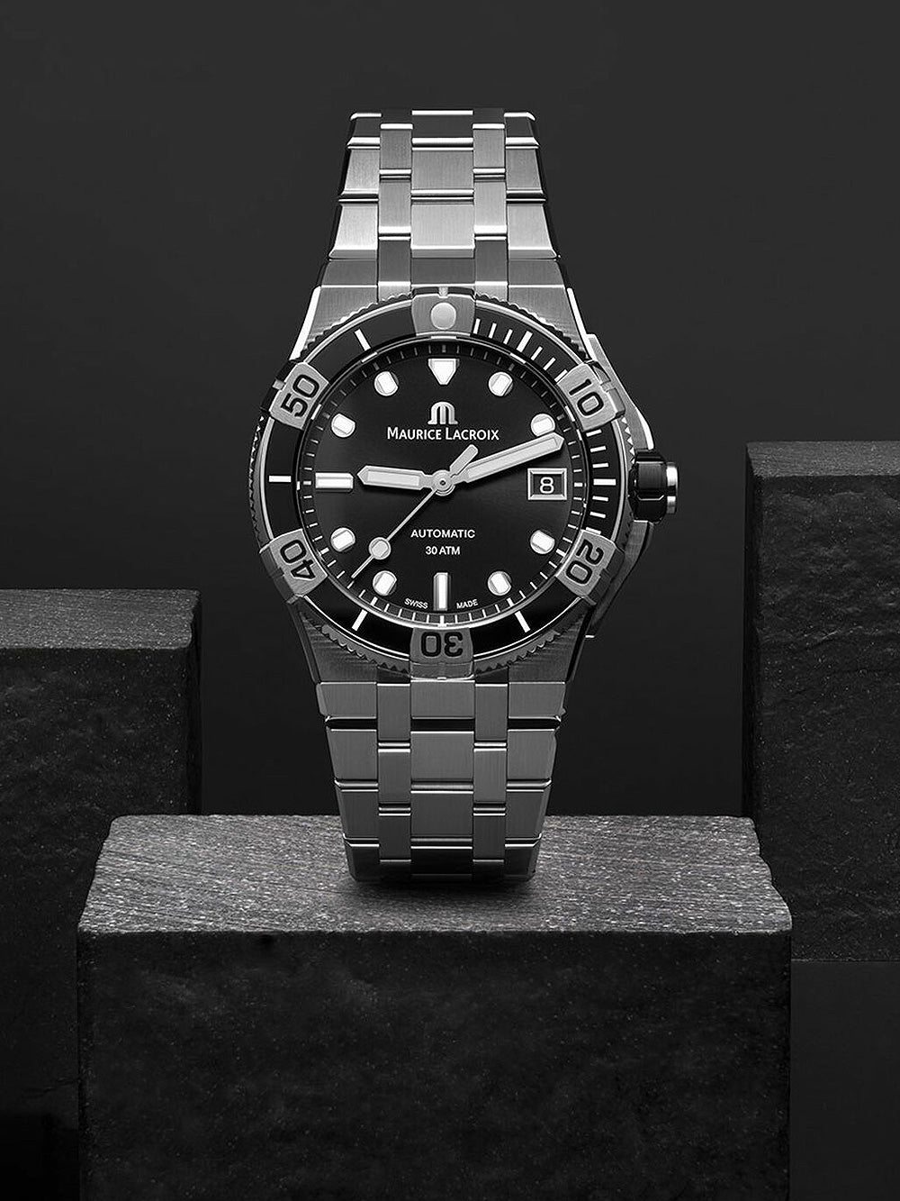 Maurice Lacroix AI6057-SSL2F-330-A Aikon Automatic Venturer vyriškas laikrodis 38mm 30ATM