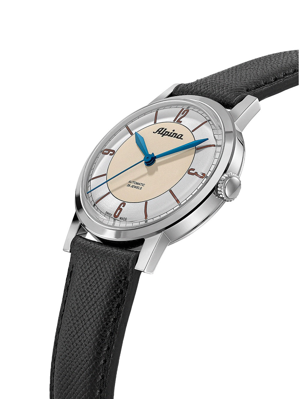 Alpina AL-520SBG3SH6 vyriškas laikrodis Heritage Startimer Pilot Automatic 38mm 3ATM