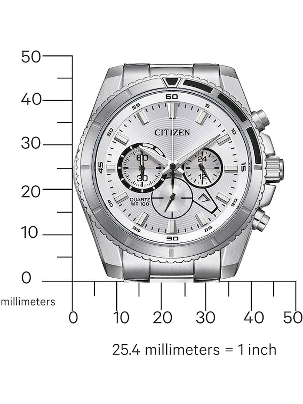 Citizen AN8200-50A Quartz Chronograph vyriškas laikrodis 44mm