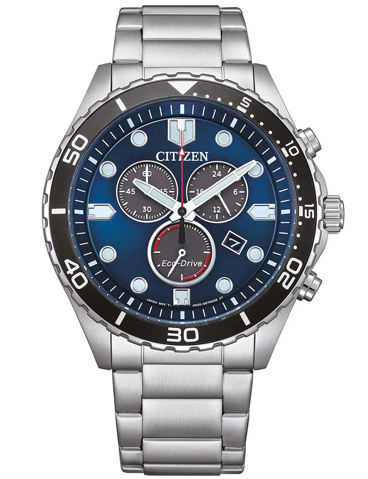 Citizen AT2560-84L vyriškas laikrodis Eco-Drive Chronograph 43mm 10ATM