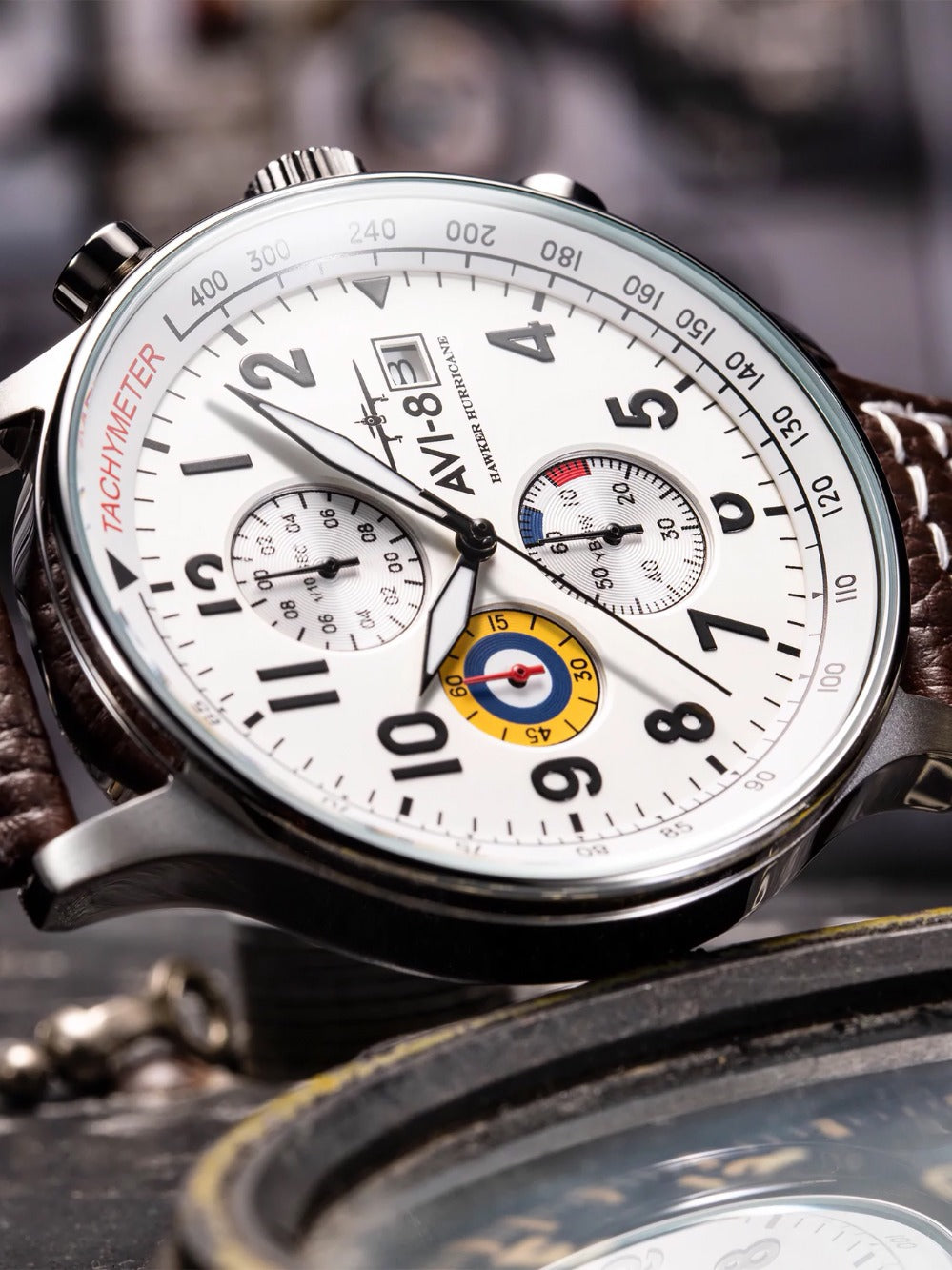 AVI-8 AV-4011-01 Hawker Hurricane Chronograph 43mm 5 ATM