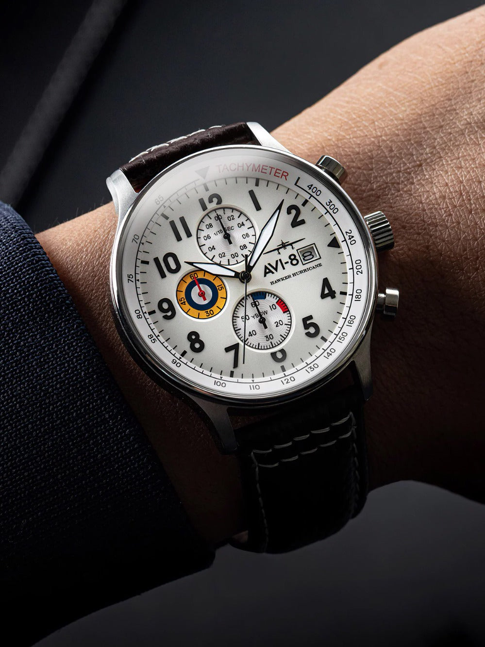 AVI-8 AV-4011-01 Hawker Hurricane Chronograph 43mm 5 ATM